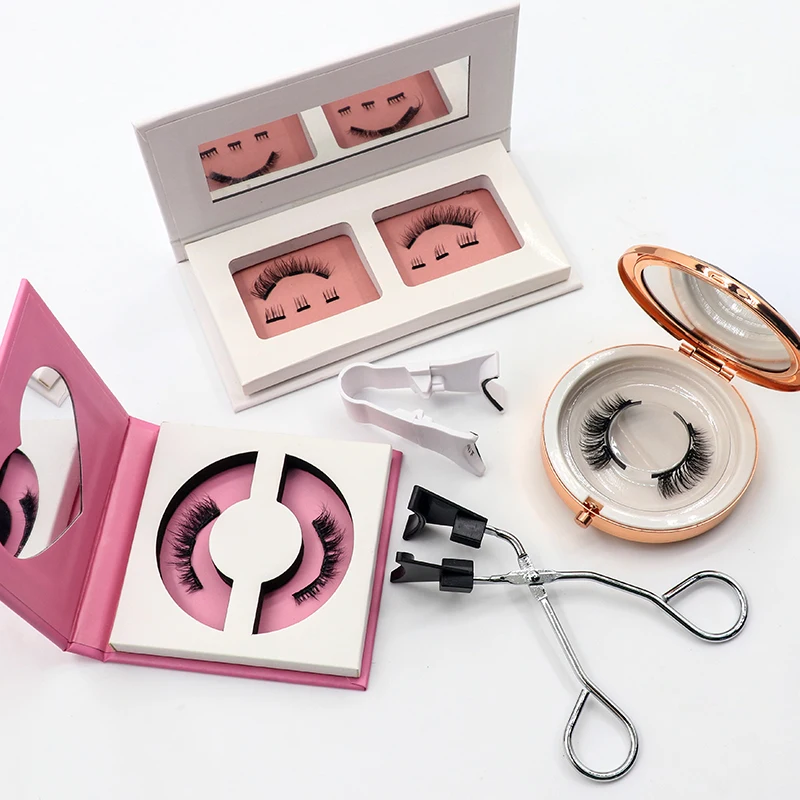 Top Quality Handmade Customized Packaging Ecological 3D False Eyelashes Wholesale Quantum Magnetic Half Nature Lashes