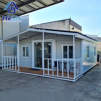 Granny Flat 20 Ft 40 Ft Portable Prefabricated Home 2 3 4 5 Bedroom Folding Container Expandable House Prefab Modern Villa