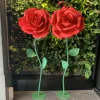 30 cm de diamètre et 150 cm de hauteur avec base de poteau fleuri