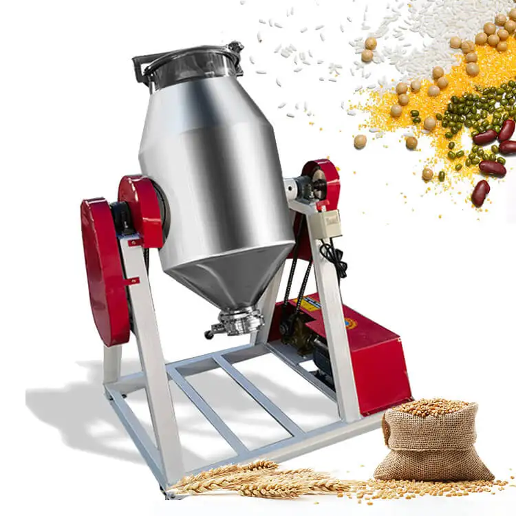 Factory Direct Sale Powder Blender Drum Mixer Filler Horizontarotating