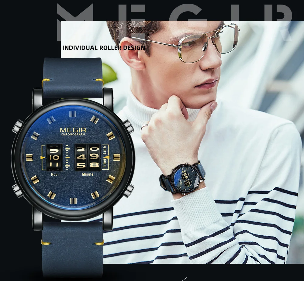 Megir Drum Megir 2137 Megir Digital Watch Man Luxury Top Brand