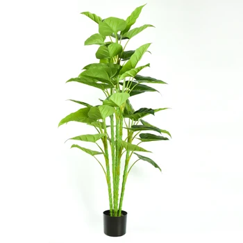 63cm 90cm Artificial Dark Green Or Yellow Grass Long Stem Leaf Mother In Law Tongue Snake Plant Decoration