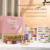 60-color fairy nail art square bottle gift box (with color card)