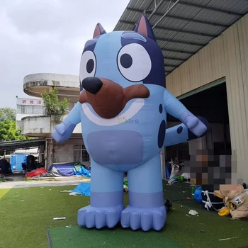 Popular blow up cartoon bingo dog model giant inflatable bluey character for event decoration