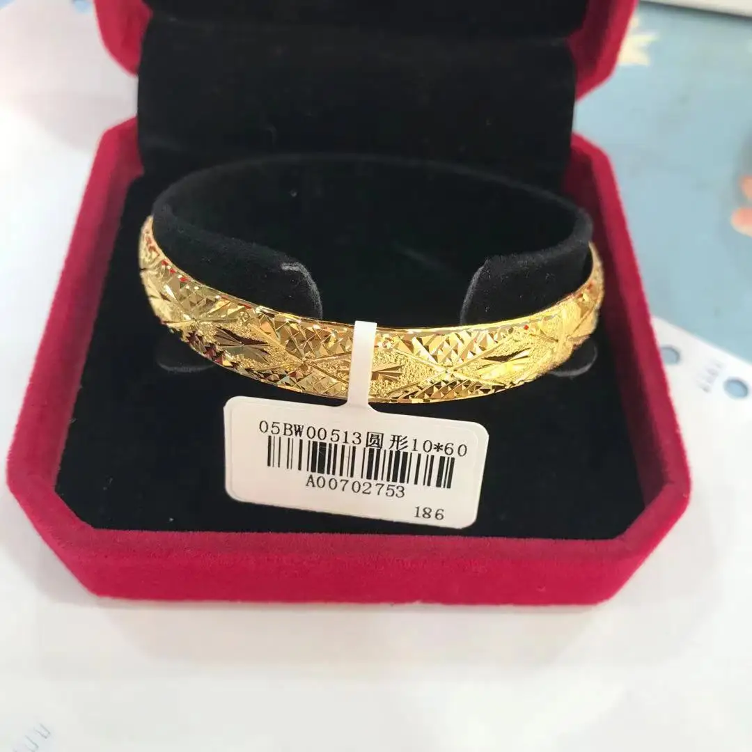 Xuping Jewelry 24 Carat Arab Gold Plated Bangle,Wholesale Dubai Simple