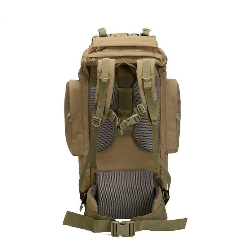 65L Camping Molle Bag Waterproof Mountaineering Large Capacity Tactical Travel Backpack for Hiking Climbing factory