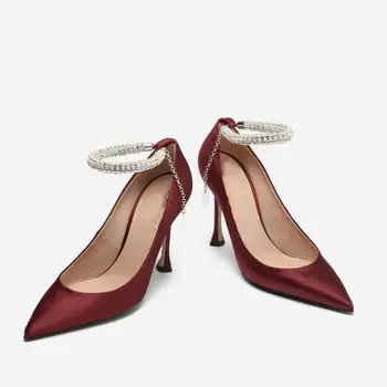 Most elegant high heel latest design sexy pump shoes