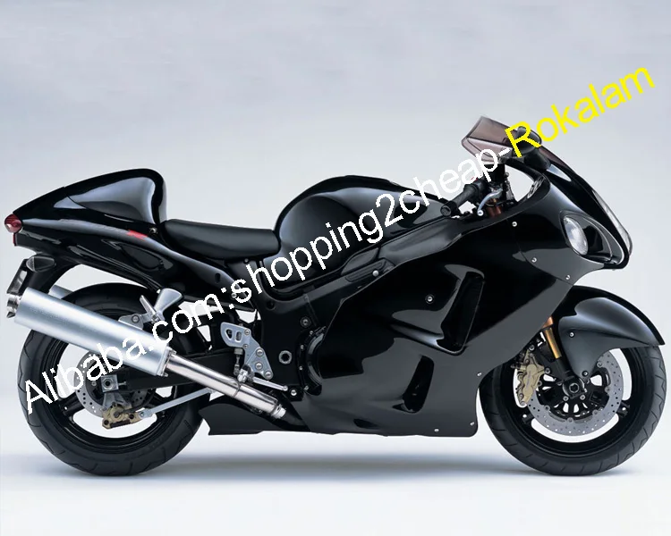 Black Aluminium Rear Lower Cowl For Suzuki Hayabusa GSX1300R 2004-2007 (Hollow Logo, Replaces 94660-24F00-YAY)