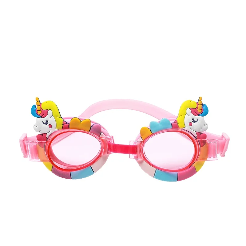 Pan Oceanic LTD - Gafas De Natación Para Niños Con Funda, Unicornio Arcoíris
