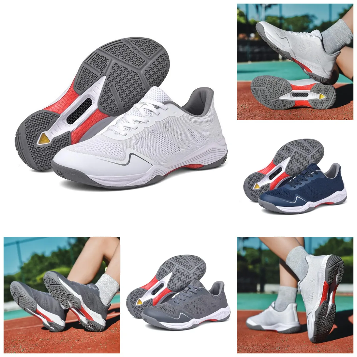 Factory custom professional tennis shoes sports mens badminton shoes