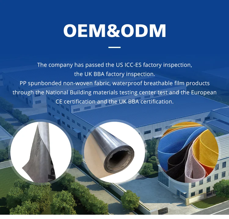 Oem Factory Of House Wrap Membrane /vapour Breathable House Wrap ...