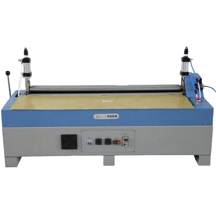 Hot Melt Glue Roller Applicator With Press Roller For Epe Packaging Roller Glue Applicator For