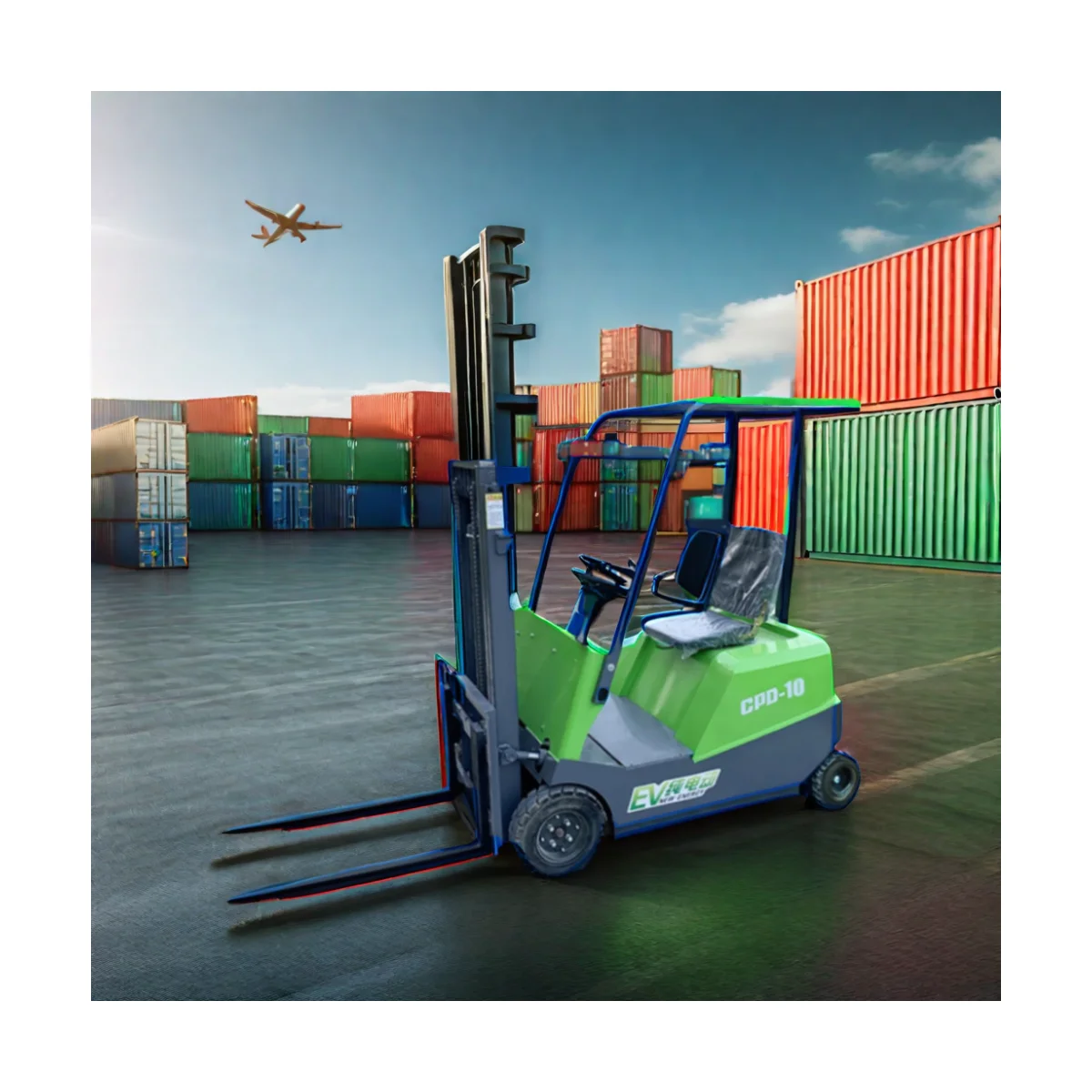 China supplier electric forklift 1ton 1.5ton electric forklift truck with side shift and cabin for sale forklift montacargas