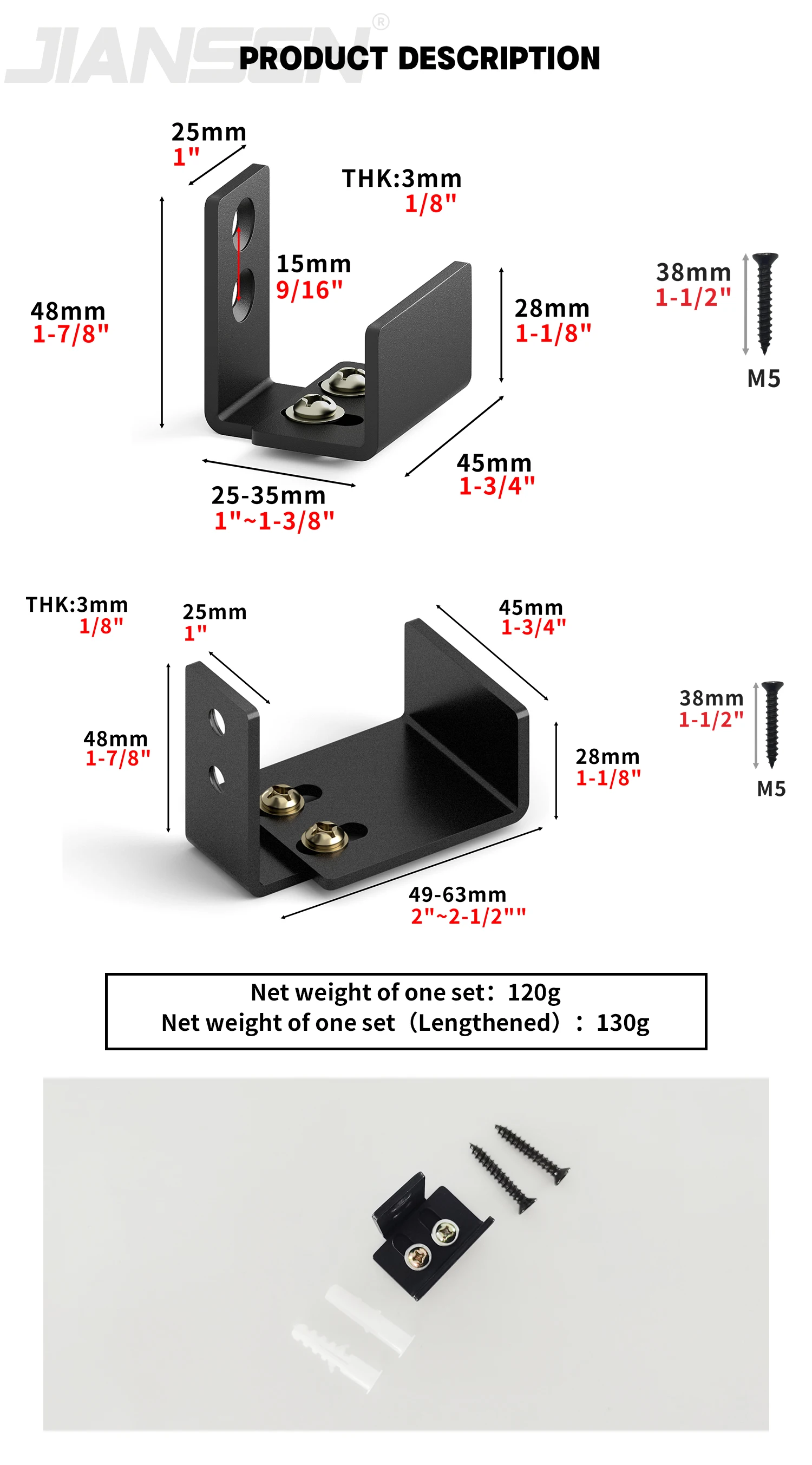 Barn Door Bottom Floor Guide 1/2 Pcs Adjustable U Shape Barn Door Floor Guide Mounted Wall Door Guide With Adjustable Bracket I.72126484