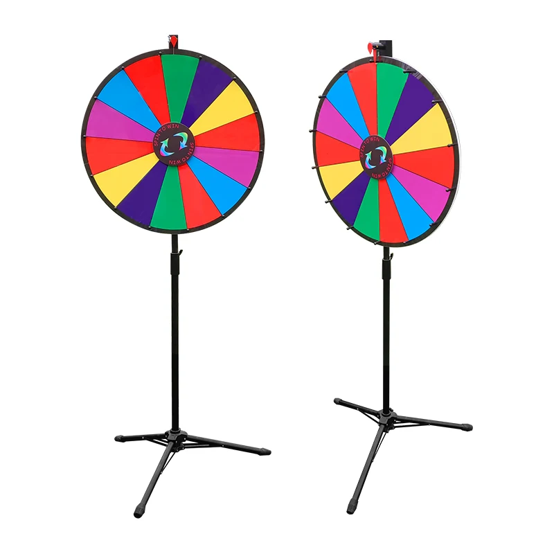 Custom PVC Dry Erase Entertainment Game Colorful Turntable Lucky Wheel of Fortune With Custom Printing for Billboards