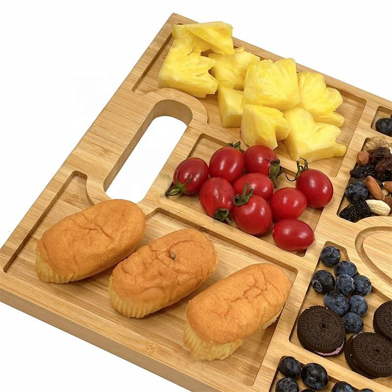 Personalized Bamboo Charcuterie Platter And Cheese Serving Tray Eco