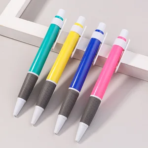 P02 Promotion 1.0mm Soft Grip Gel Pen with Glitter Blue Ink Cute Plastic Design Custom Logo for Office & School Use