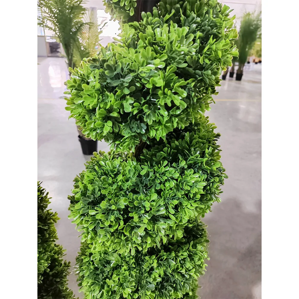 Artificial Topiary Outdoor Boxwood Spiral Indoor Topiary Tree 5ft Faux Topiary Tree Outdoor