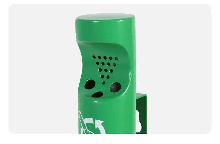 Factory Direct Sales 304 SUS Wall Mounted Ashtray Outdoor Stainless Steel Windproof Ashtray