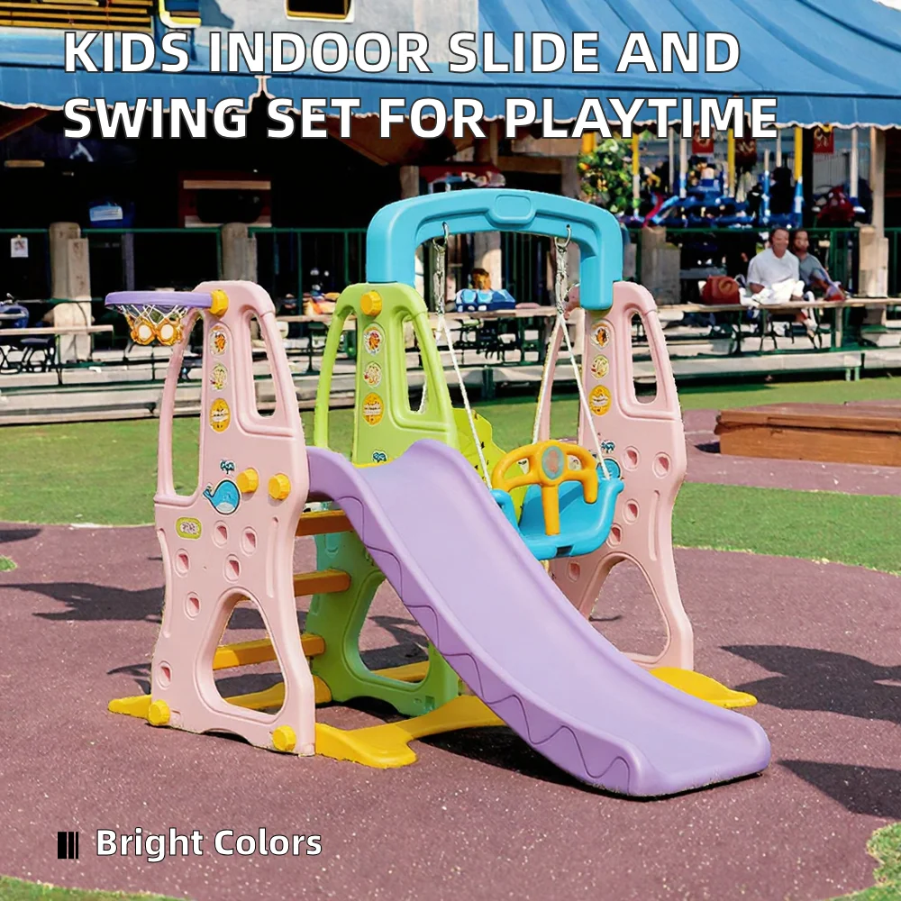 Feelkids Plastic Playground Equipment Mini Family Games Set with Kids Slide for Indoor/Outdoor Use in Garden Home & City Park supplier