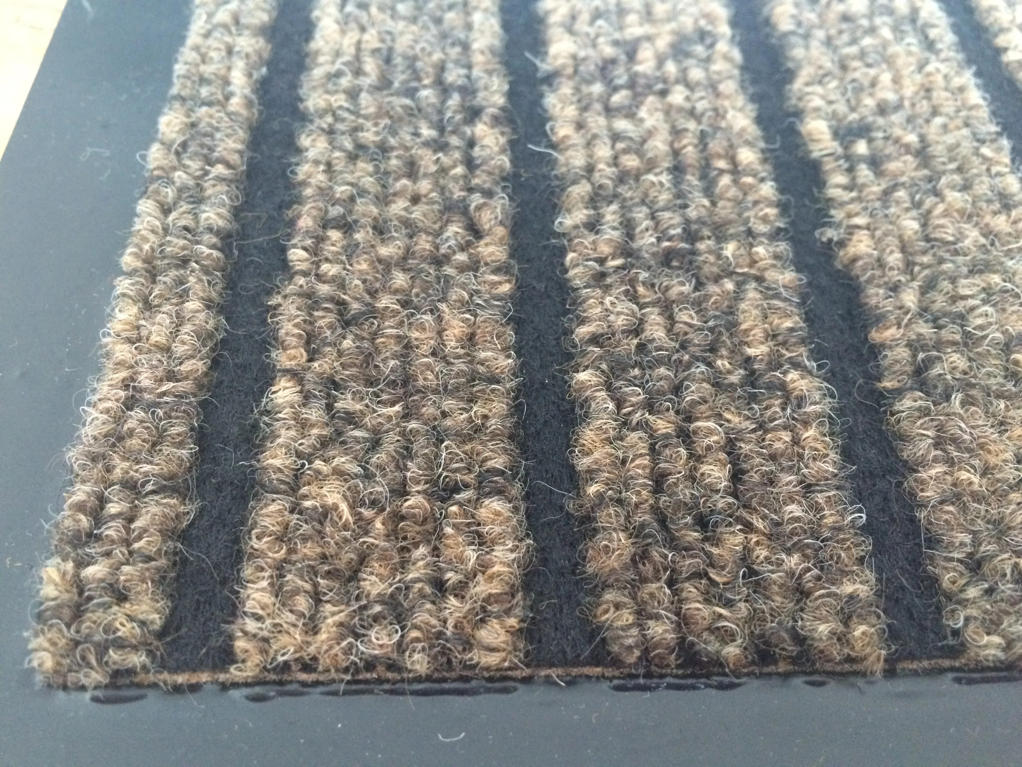 Seven Striped Door Mats Outdoor Pvc Carpet Non Slip Dust Clean Polyester Door Mat factory