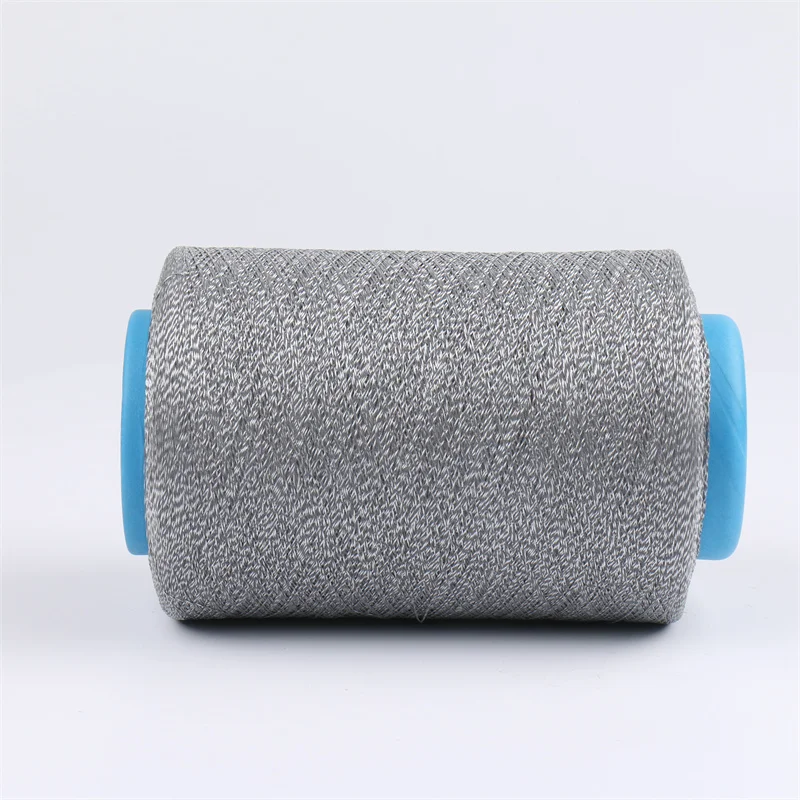 Fluorescent Color Double Sided Reflective Yarn Thread For Weaving Logo Safty Fabric In Dark
