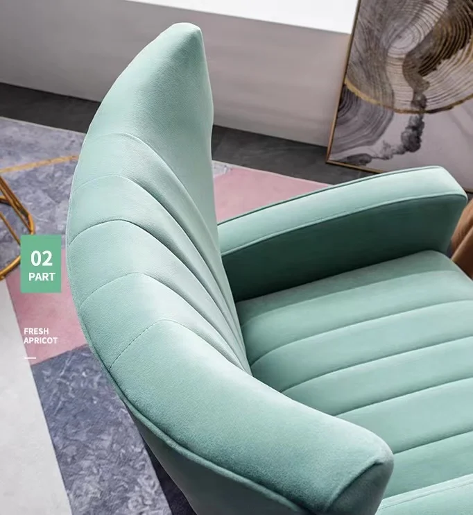 ON STOCK White Velvet Fabric with Gold Metal Legs Other Home Furniture  Accent Armchair supplier