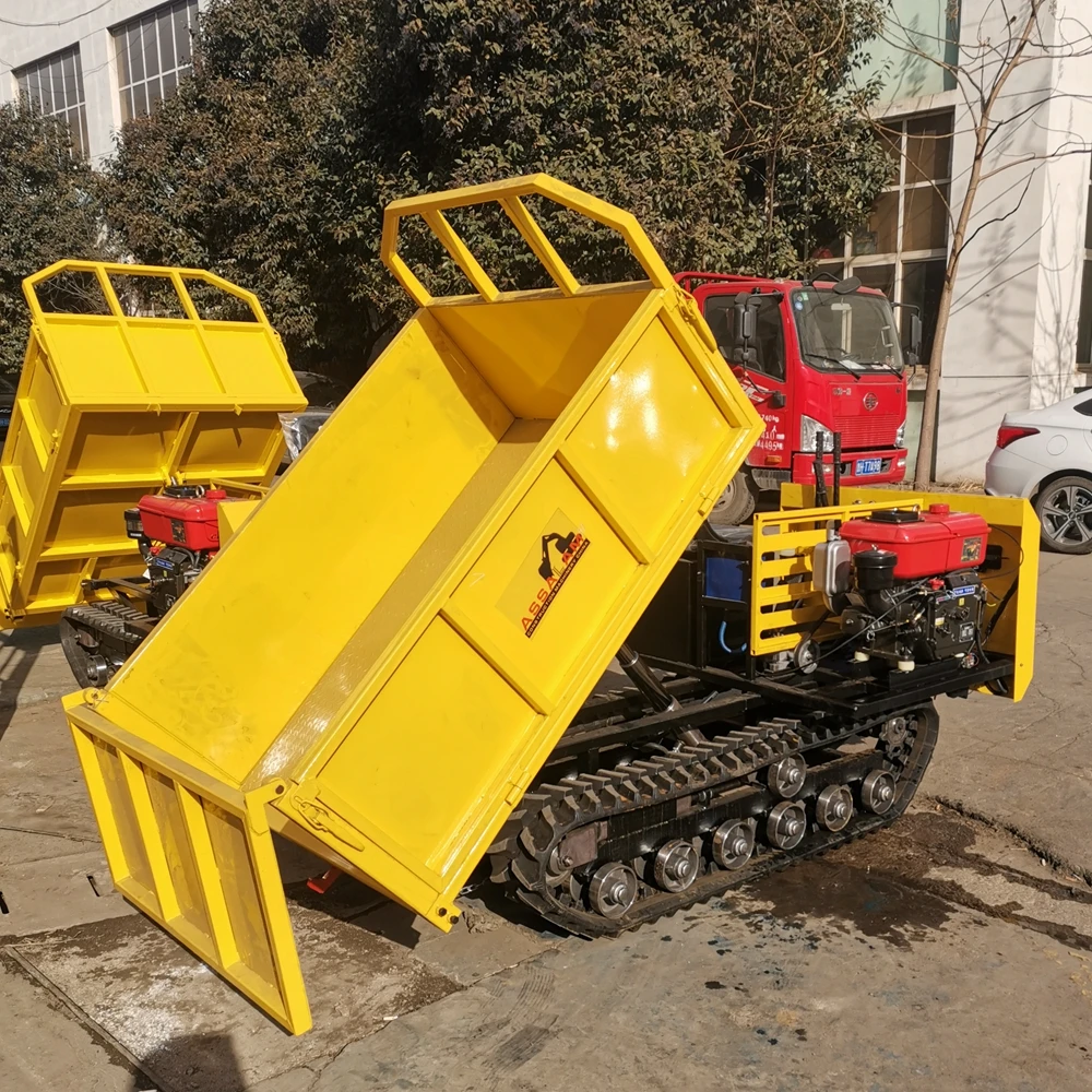 All Terrain Track Mini Dumper 1 Ton Small Crawler Dumper Loader