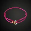 Gold + steel (rose-red rope)