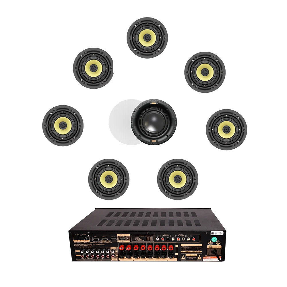 Smart Home Theater Surround 7.1 Sound System All-in Ceiling Speakers