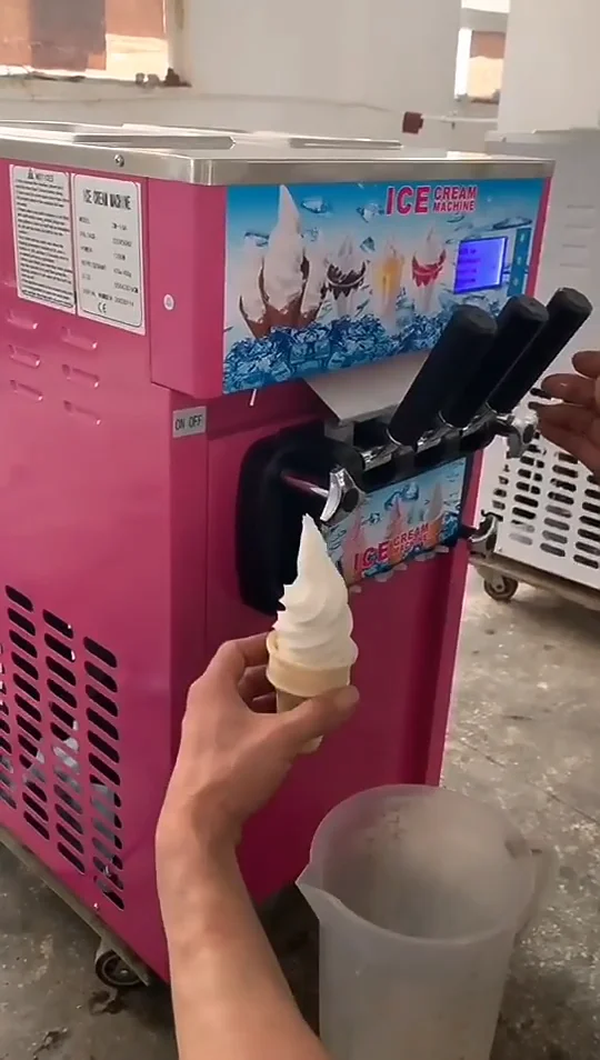 3 Flavors High Quality Ice Cream Maker Commercial Ice Cream Machine For