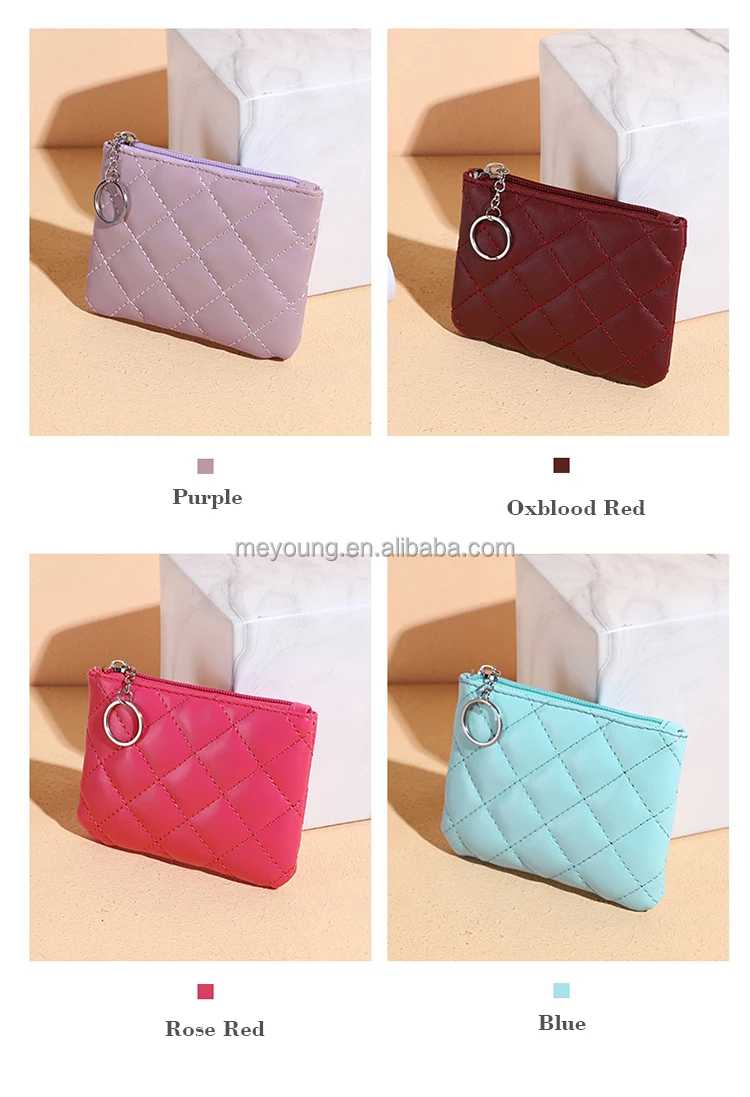 Wholesale Women Brand Designer Mini Coin Purse Keychain Ladies