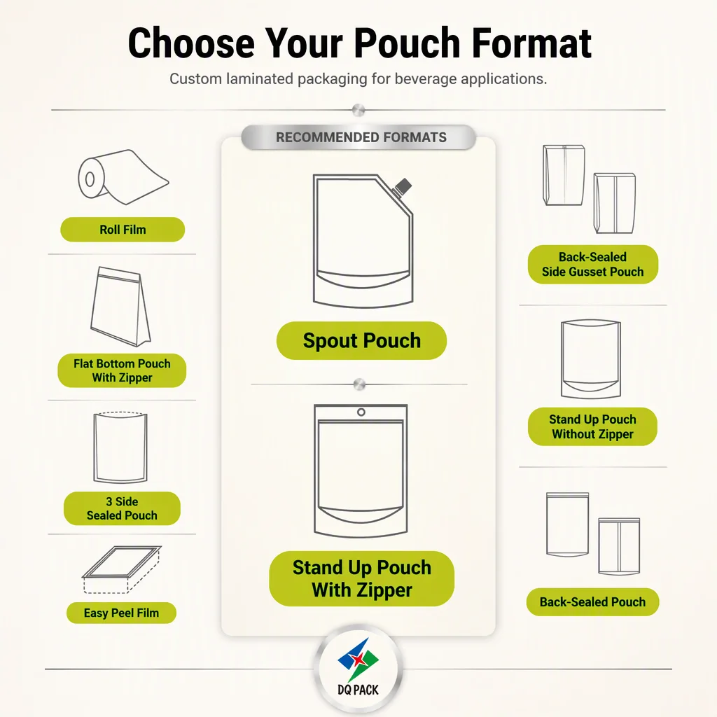 Spout Pouch Manufacturer Custom Printed Doypack Bag Food Grade Liquid Packaging Supplier for Juice Honey Cocktail