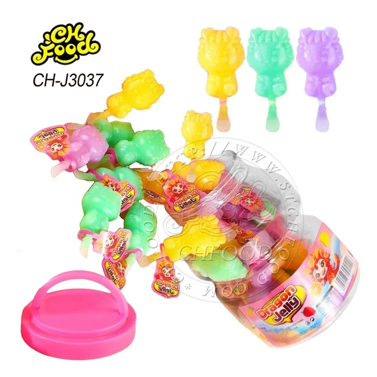 Cute Cartoon Dragon Jelly Halal Mix Fruit Flavor Jelly Candy Sweets for Children Wholesale and OEM