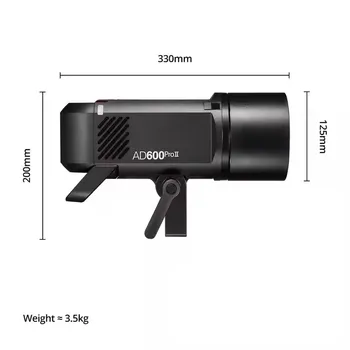New Godox AD600BMII 600Ws TTL HSS Outdoor Flash with Built-in Godox 2.4G Wireless X System Photographic Lighting for Studio detail image