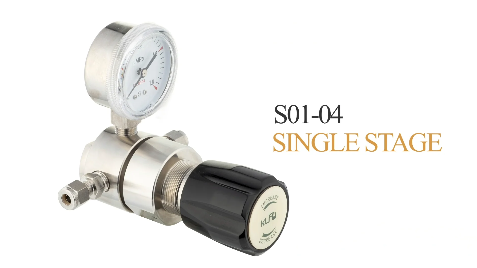 Stainless Steel Regulator For Laboratory Flow Pressure Reducing Valve ...