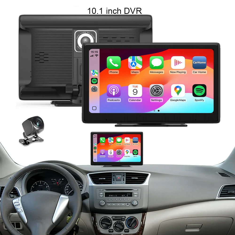 10.1 Inch Dashboard Apple Carplay Screen Built-in GPS Reversing