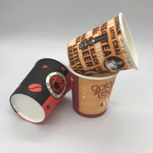 Custom paper cup hot sale single wall disposable 6oz paper cups for hot drinks