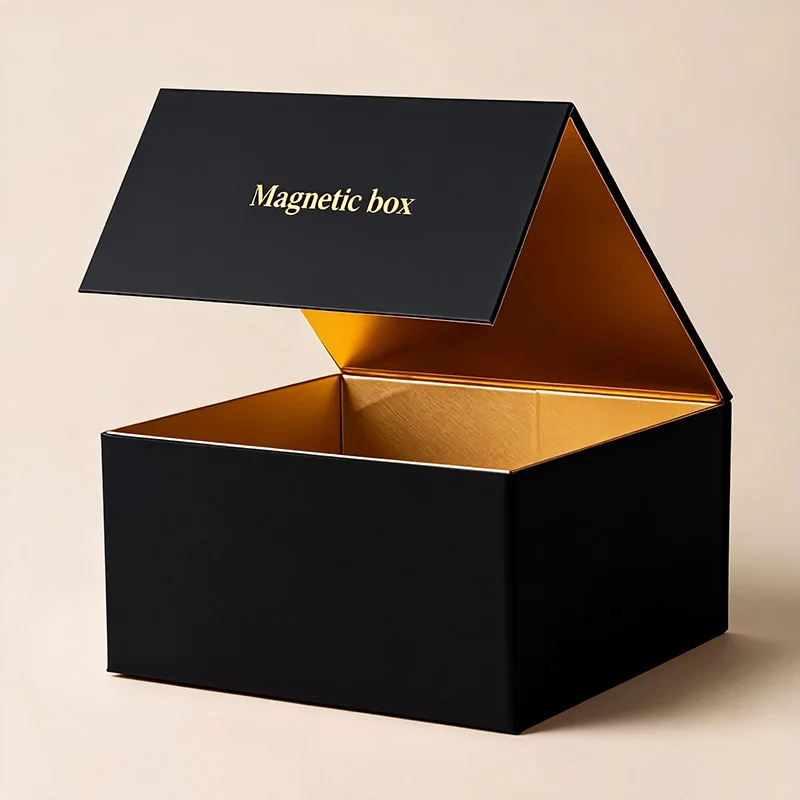 Wholesale Custom Black Premium Gift Box Luxury Large Package Cardboard Paper Wine Extension Magnetic Packaging Box details