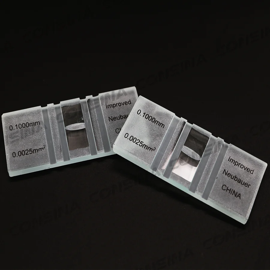 Medical Hospital Neubauer-Improved Blood Counting Chamber With Bright