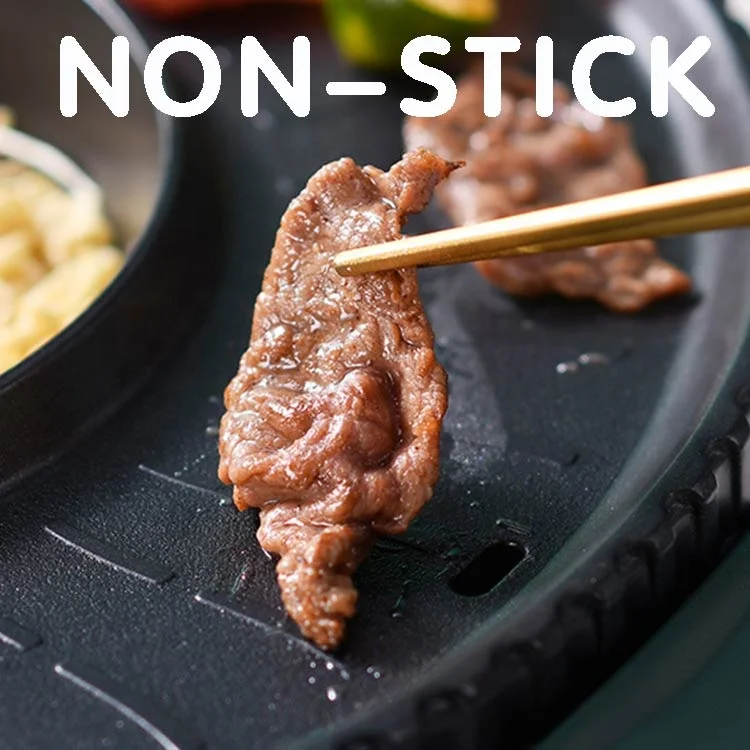 Extra Big Size 42cm Smokeless Korean Style Electric BBQ Grill Tray