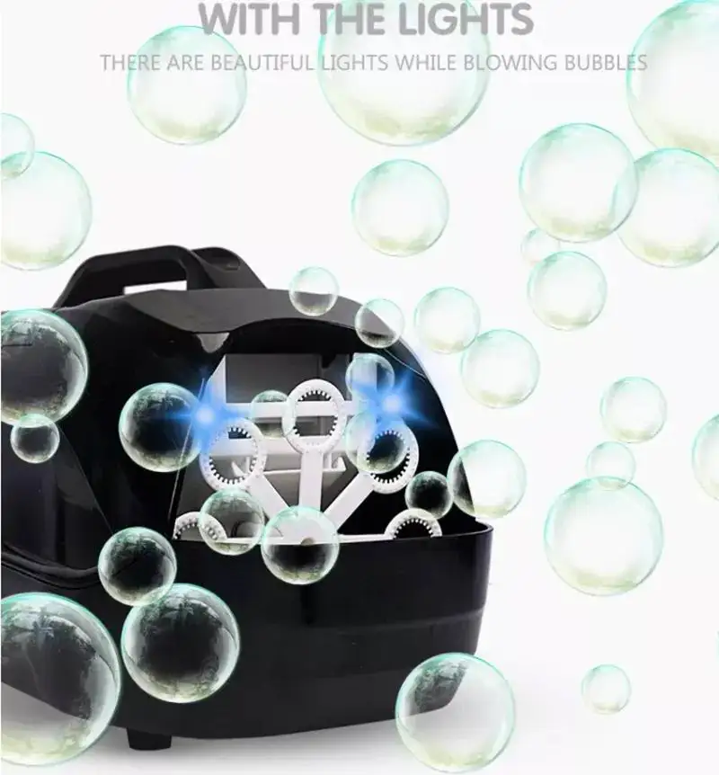 Наружная прочная Автоматическая пузырьковая воздуходувка 10000 + пузырьки в минуту игрушка для детей