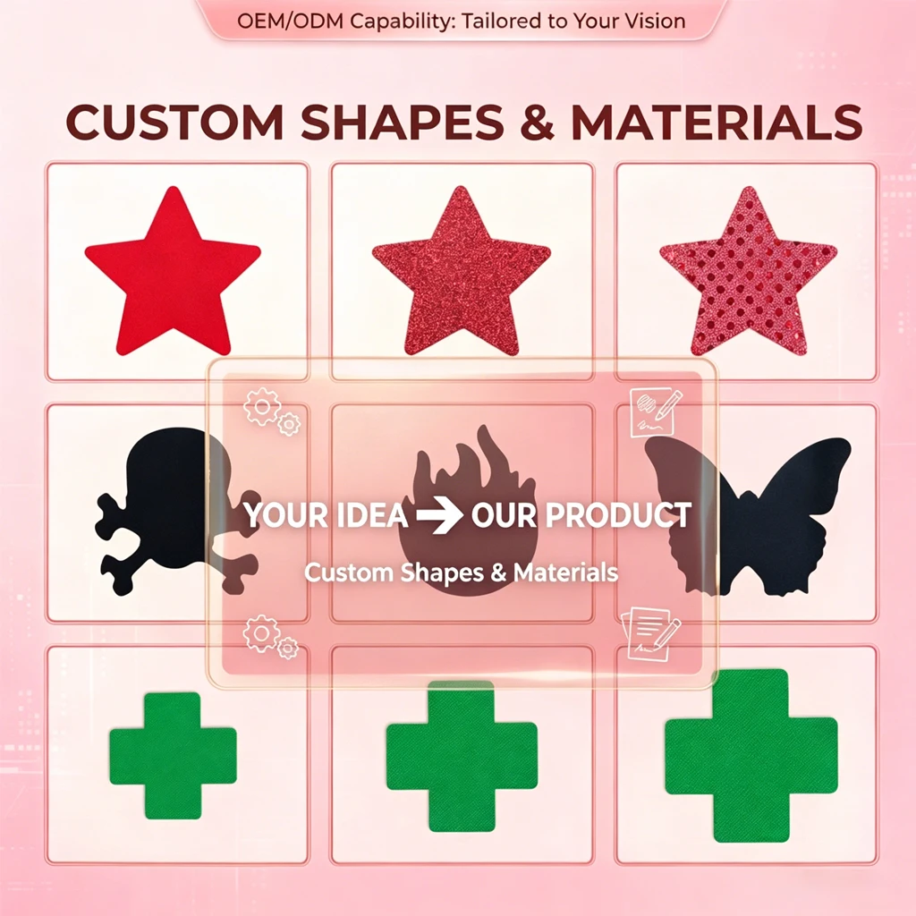 Quick Delivery Red Lip Pasties Sexy Kisses Nipple Cover One Time Use Adhesive Breast Stickers Festival Clubwear