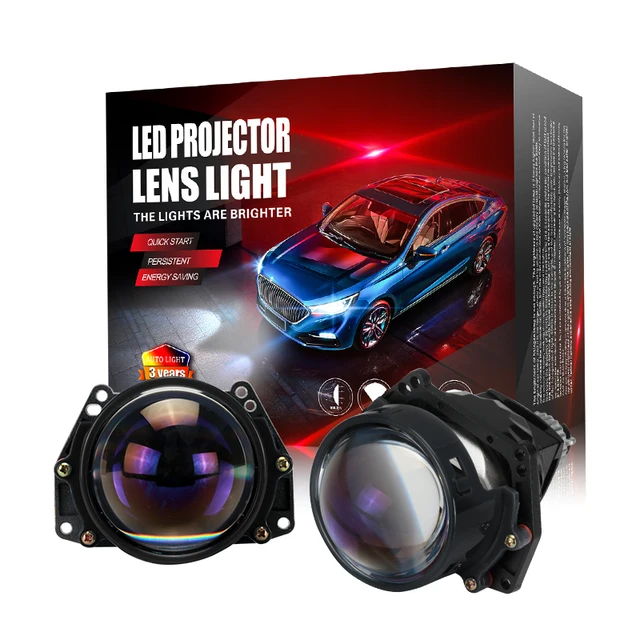 3.0 12v 6000k h4 h7 bi led projector lens led headlights biled