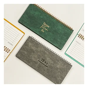 2026 Custom Calendar Inspirational Leather Notebook Journal Cute Spiral Desk 52 Week Undated Weekly Planner