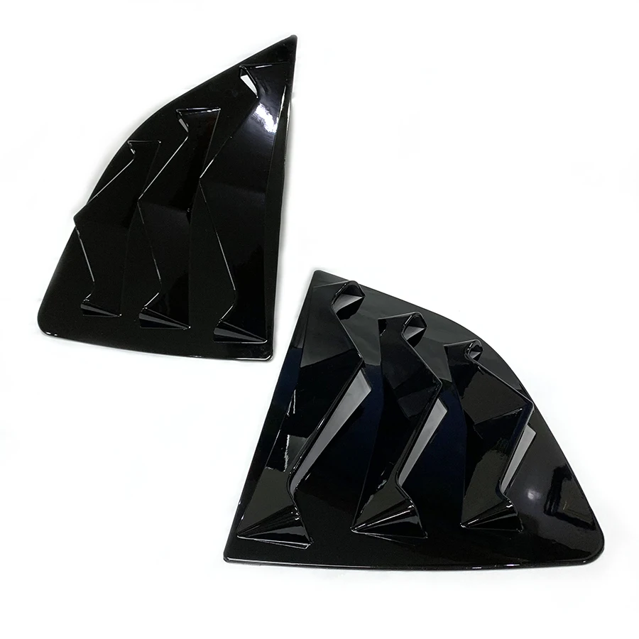 product rear side vent window scoop louver trim for 2014   2020 honda fit jazz 2015 2016 2017 2018 sport style car exterior decoration-8