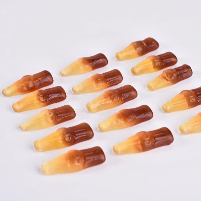 Suifa Halal Cola Bottle Shape Sour Sweet Chewy Soft Gummy Candy