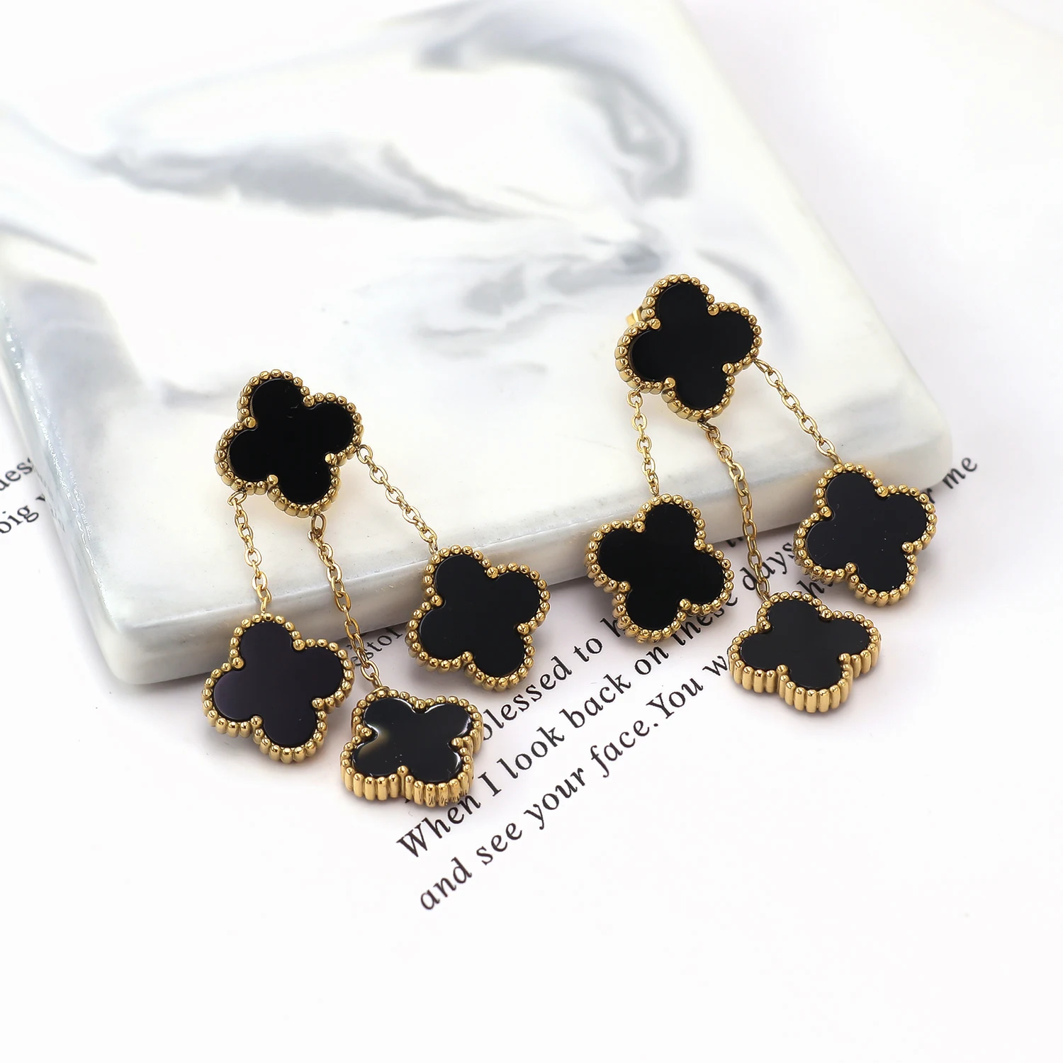 Chunky Watchband Flower Hoop Earring Stainless Steel Fashion Jewelry 2023 Jewelry Making