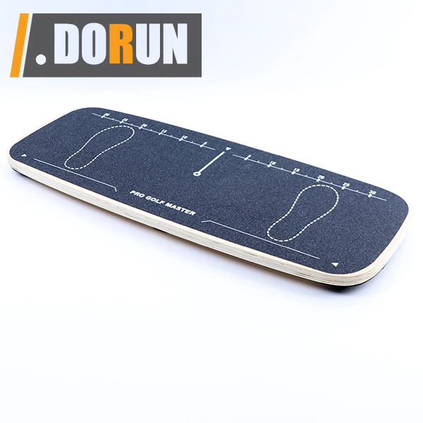 Movemate Wood Wobble Board Set Stability Trainer for Figure Skating and Golf Balance Training with Physical Therapy Benefits