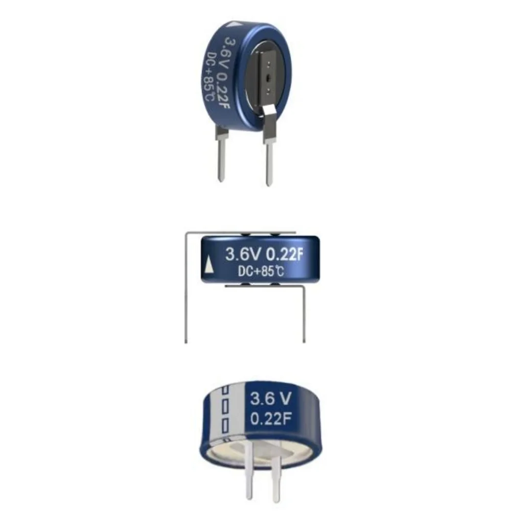 ultracapacitors 3.6v 0.22f dcmt3r6224 electric double